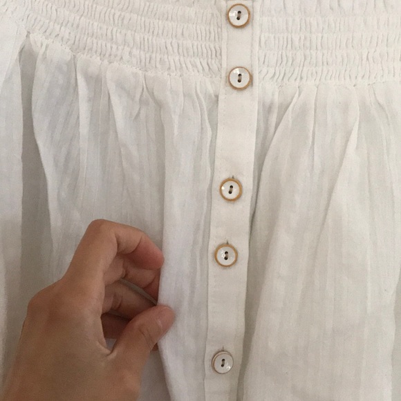 white Anthropologie Blouse - Picture 2 of 2